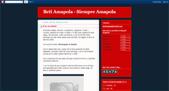 Desktop Screenshot of betiamapola.blogspot.com