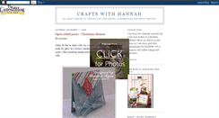 Desktop Screenshot of craftswithhannah.blogspot.com