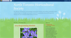 Desktop Screenshot of northtorontohorticulturalsociety.blogspot.com