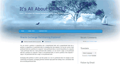 Desktop Screenshot of its-all-about-oracle.blogspot.com