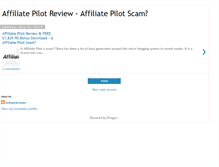 Tablet Screenshot of affiliatepilotreview-scam-bonus.blogspot.com