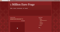 Desktop Screenshot of 1millioneurofrage.blogspot.com