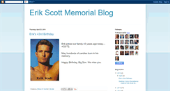 Desktop Screenshot of erikbscottmemorialblog.blogspot.com