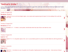 Tablet Screenshot of brideforyeshua.blogspot.com