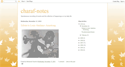 Desktop Screenshot of charaf-notes.blogspot.com