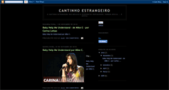 Desktop Screenshot of cantinhoestrangeiro.blogspot.com