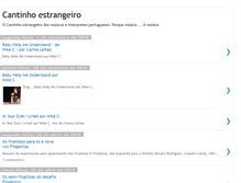 Tablet Screenshot of cantinhoestrangeiro.blogspot.com
