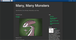 Desktop Screenshot of manymanymonsters.blogspot.com
