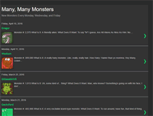 Tablet Screenshot of manymanymonsters.blogspot.com