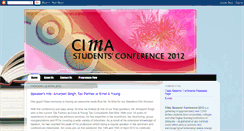 Desktop Screenshot of cimastudentsconference.blogspot.com