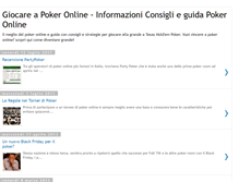 Tablet Screenshot of giocapokeronline.blogspot.com