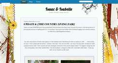 Desktop Screenshot of isaacisabelle.blogspot.com