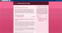 Desktop Screenshot of gertrudesteinonwar.blogspot.com