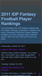 Mobile Screenshot of idpfantasyfootballplayerrankings.blogspot.com