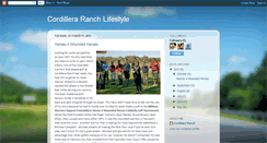 Desktop Screenshot of cordilleraranchlifestyle.blogspot.com