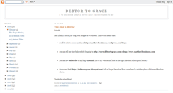 Desktop Screenshot of debtortograce.blogspot.com