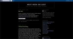 Desktop Screenshot of nextweekonlost.blogspot.com