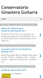 Mobile Screenshot of conservatorioginasteraguitarra.blogspot.com