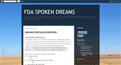 Desktop Screenshot of fdaspokendreams.blogspot.com