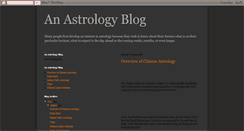Desktop Screenshot of anastrologyblog.blogspot.com