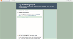 Desktop Screenshot of keywestfishingreport.blogspot.com
