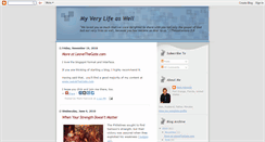 Desktop Screenshot of myverylifeaswell.blogspot.com