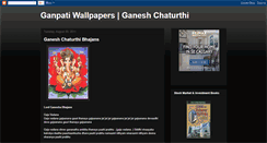 Desktop Screenshot of ganpati-wallpapers.blogspot.com