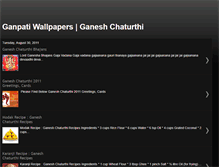 Tablet Screenshot of ganpati-wallpapers.blogspot.com