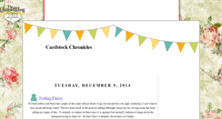 Desktop Screenshot of cardstockchronicles.blogspot.com