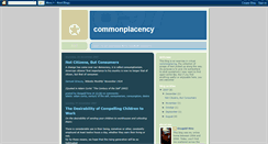 Desktop Screenshot of commonplacency.blogspot.com