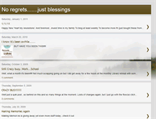 Tablet Screenshot of noregretsjustblessings.blogspot.com