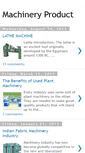 Mobile Screenshot of machineryproduct.blogspot.com