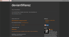 Desktop Screenshot of deviantwarez.blogspot.com