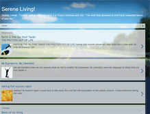 Tablet Screenshot of livingserene.blogspot.com
