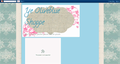 Desktop Screenshot of oliveblueshoppe.blogspot.com