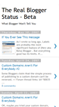 Mobile Screenshot of bloggerstatusforrealbeta.blogspot.com