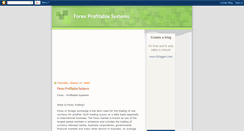 Desktop Screenshot of forex-profitable-systems.blogspot.com