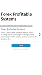 Mobile Screenshot of forex-profitable-systems.blogspot.com