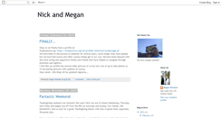 Desktop Screenshot of nickandmegmecham.blogspot.com