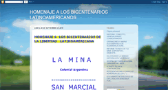 Desktop Screenshot of homenajebicentenarioslatinoamericanos.blogspot.com