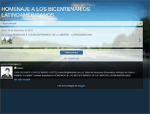 Tablet Screenshot of homenajebicentenarioslatinoamericanos.blogspot.com