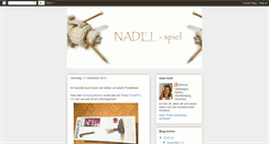 Desktop Screenshot of nadel-spiel.blogspot.com