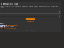 Tablet Screenshot of elalmaeneltenis.blogspot.com