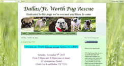 Desktop Screenshot of dallaspugrescue.blogspot.com