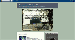Desktop Screenshot of cerdasakalsucihati.blogspot.com