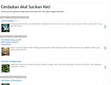 Tablet Screenshot of cerdasakalsucihati.blogspot.com