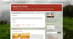 Desktop Screenshot of mooreforchrist.blogspot.com