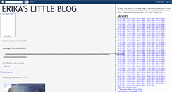 Desktop Screenshot of erikasblogg.blogspot.com