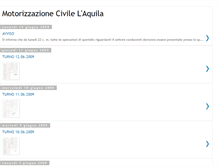 Tablet Screenshot of motorizzazionecivilelaquila.blogspot.com