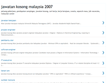 Tablet Screenshot of jawatan-kosong-malaysia-2007.blogspot.com